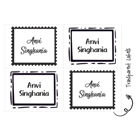 Transparent Labels - Stamp Frame Doxbox Store|]Peppydots