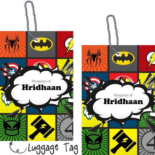 Luggage Tag - Superhero Doxbox Store|]Peppydots