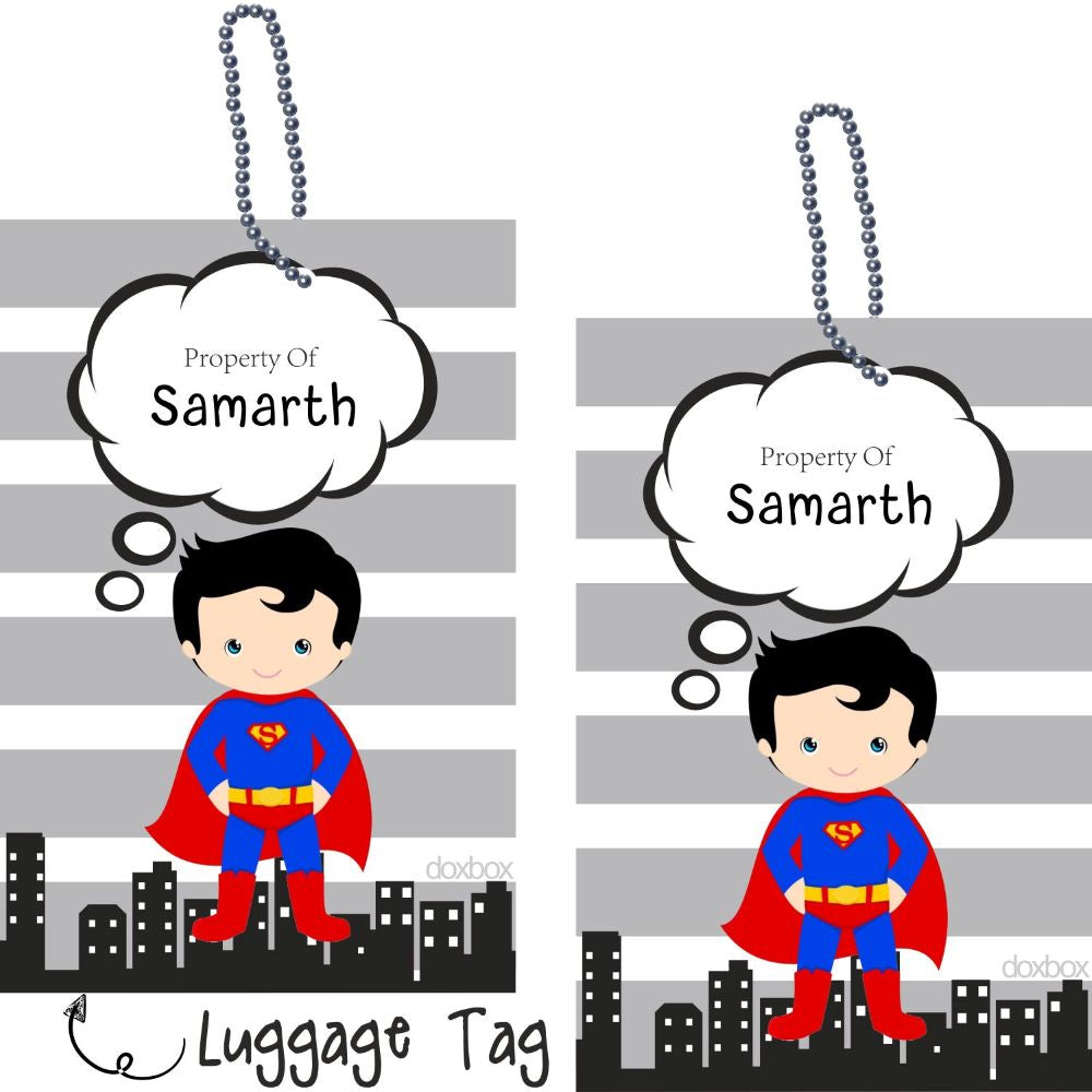 Luggage Tag - Superman Doxbox Store|]Peppydots