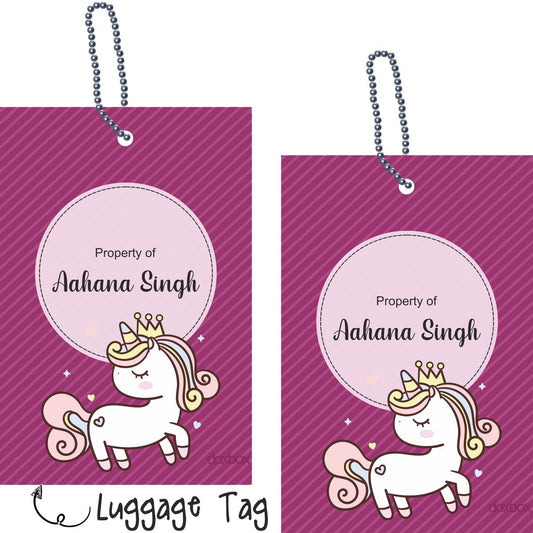 Luggage Tag - Unicorn 2 Doxbox Store|]Peppydots