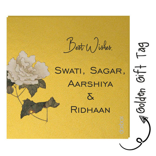 Golden Gift Tag - Vintage Flowers Doxbox Store|]Peppydots