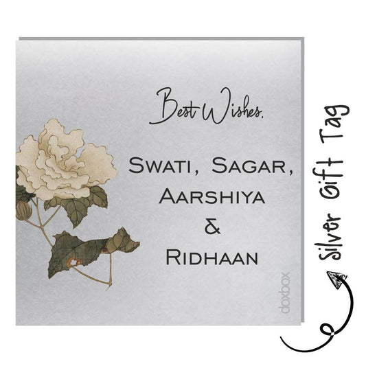 Silver Gift Tag - Vintage Flowers Doxbox Store|]Peppydots