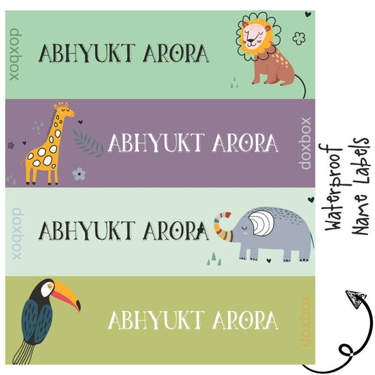 Waterproof Labels - Wild life Doxbox Store|]Peppydots