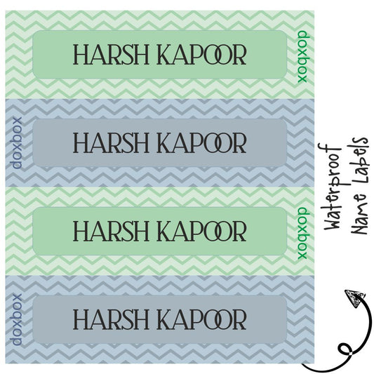 Waterproof Labels - Zig Zag Doxbox Store|]Peppydots